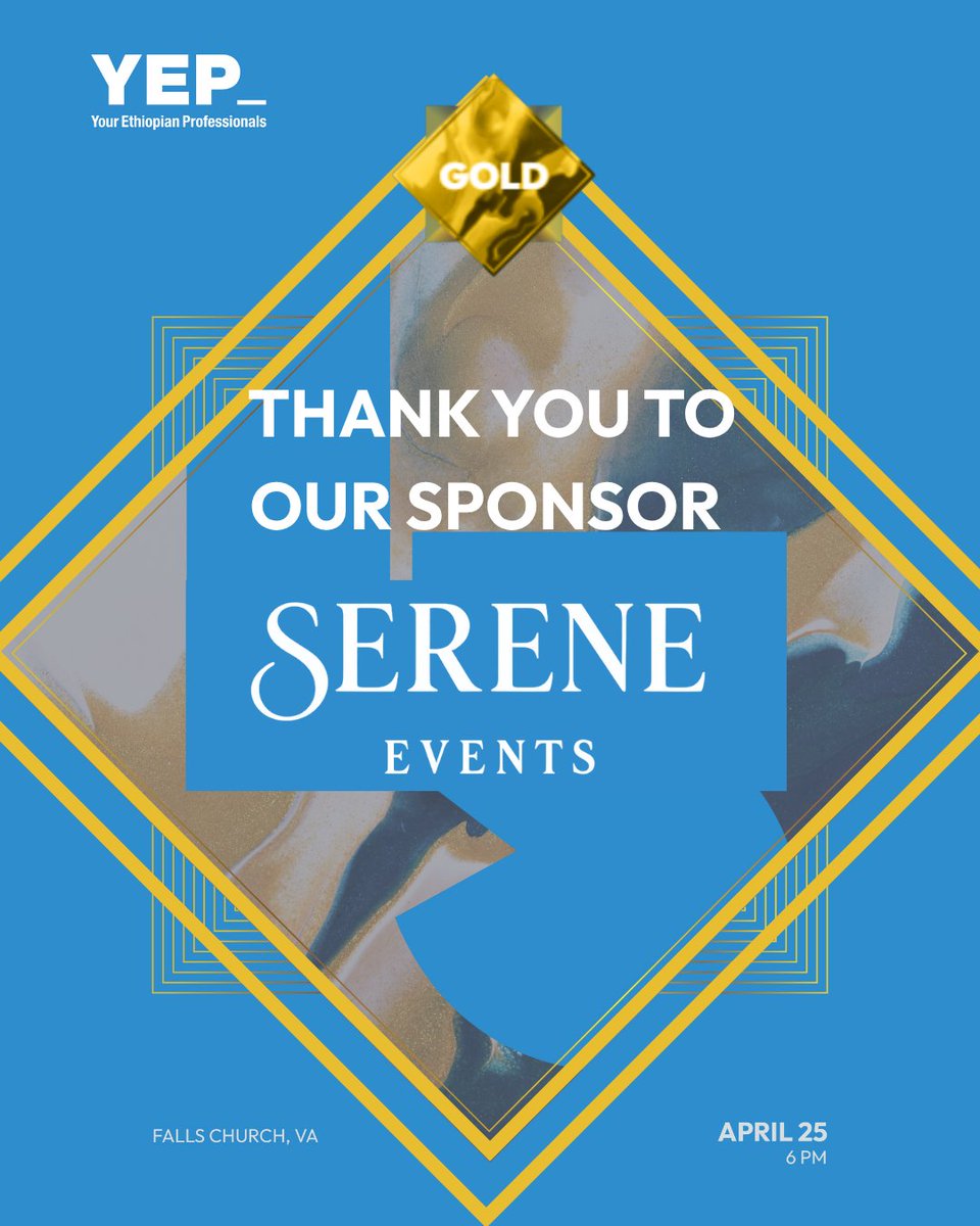 YEPNetworks's tweet photo. Thank you to our Gold Sponsor, Serene Events, for supporting the YEP community! From expert planning to unmatched attention to detail, they bring unique visions to life with true professionalism.

🗓️ April 25 | 6 PM 
📍 Falls Church, VA 

#YEP #SereneEvents #GoldSponsor https://t.co/jPpETagfSl