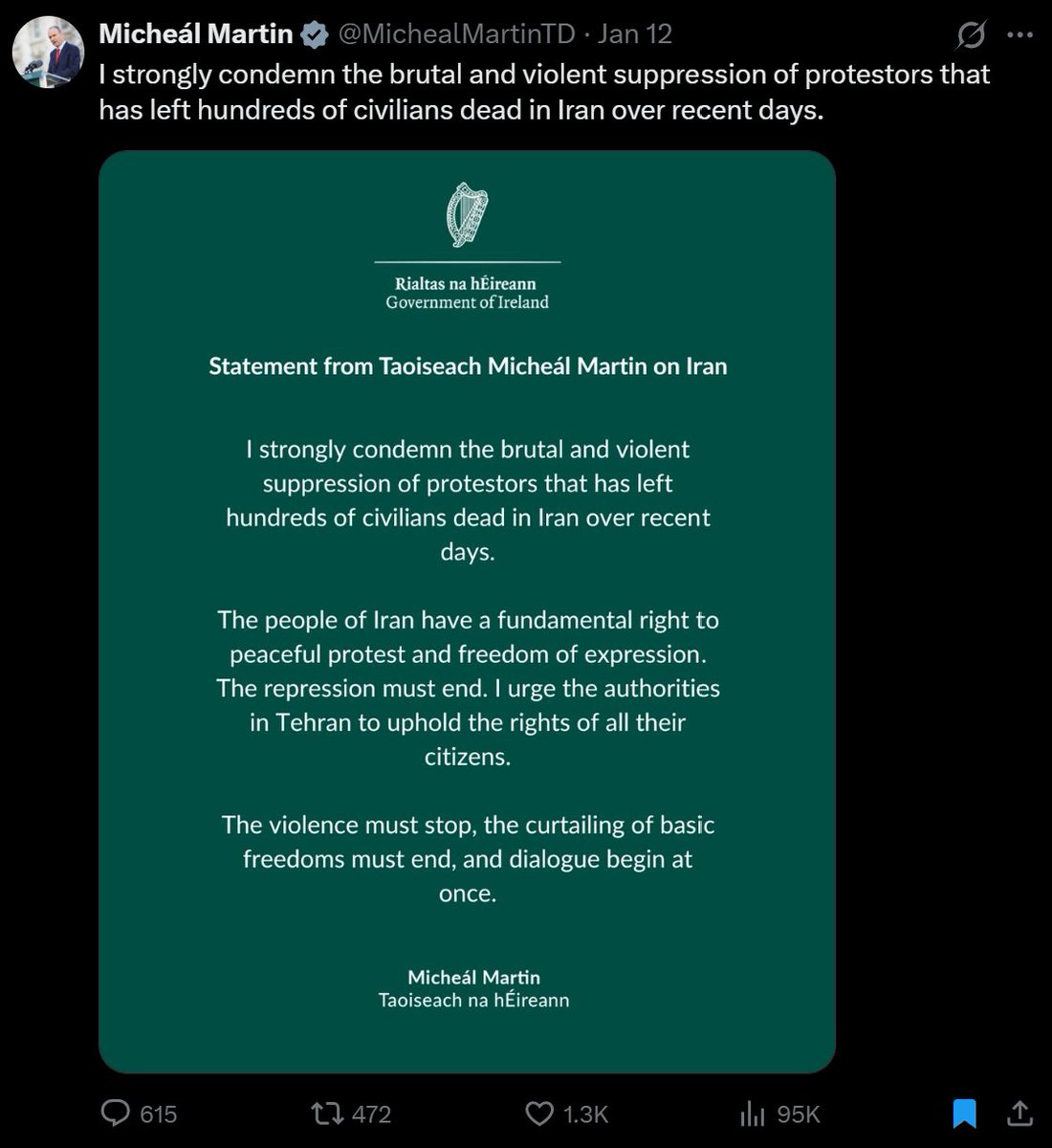 djtaranis's tweet photo. @KTHopkins But if you're Irish and on the streets peacefully protesting our so called "Taoiseach" will send the Gardai and the army out to beat the shite out of you and pepper spray you!
#ResignMartin #ResignJim https://t.co/fLQiEpOSn8