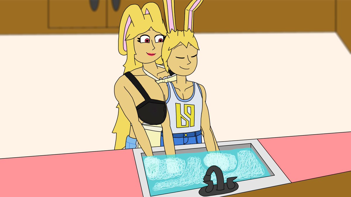 RichardBag's tweet photo. The Archwells Weekly Sneak Peek (Sink)

Bobby's helping Mattea clean the dishes, but she's getting just a little too close. Bobby doesn't seem to mind, though.

Link to the game in bio. https://t.co/xMS2CXBlwT