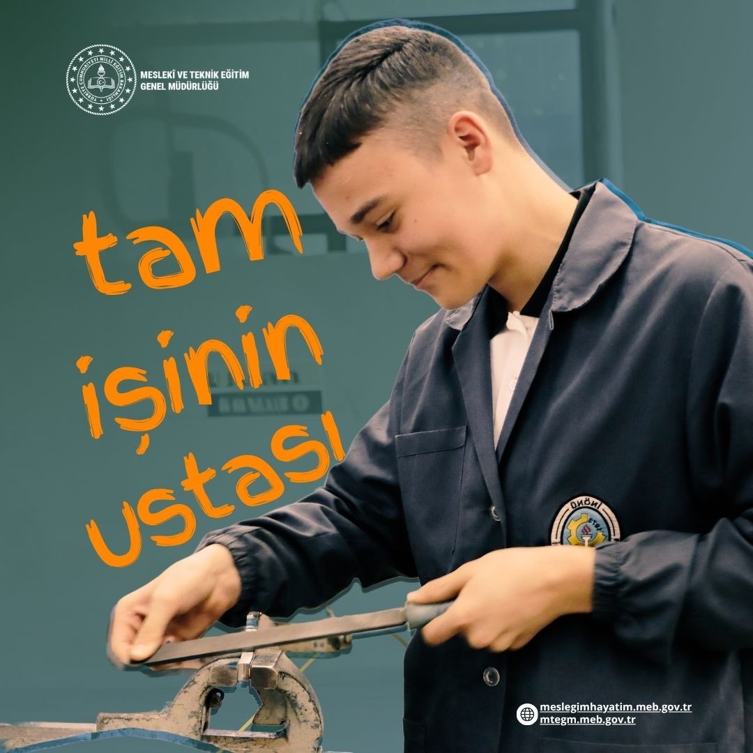 tcmeb_mtegm's tweet photo. İş biter, ustalık kalır. 
Ustalığın yolu mesleki eğitimden geçer. 

#MeslekiveTeknikEğitim
#MTEGM https://t.co/wQ8AL2l3m5