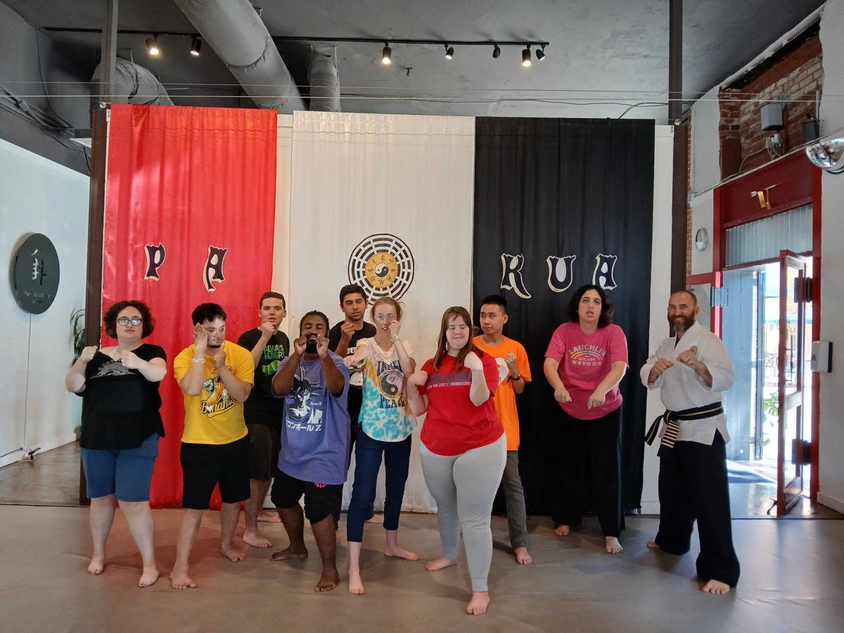 We came. We trained. We struck a pose. 😤👊 Big love to <a href="/pakuaoc/">pakuaoc</a> for the most empowering class EVER! 🔥 #PakuaOC #MartialArts #OCFitness #FitnessForAll #DayProgram #dreamsofamerica #DREAMSirvine #crushingit  #communitybased #AdultDayProgram
#CommunitySupport #AdultCare