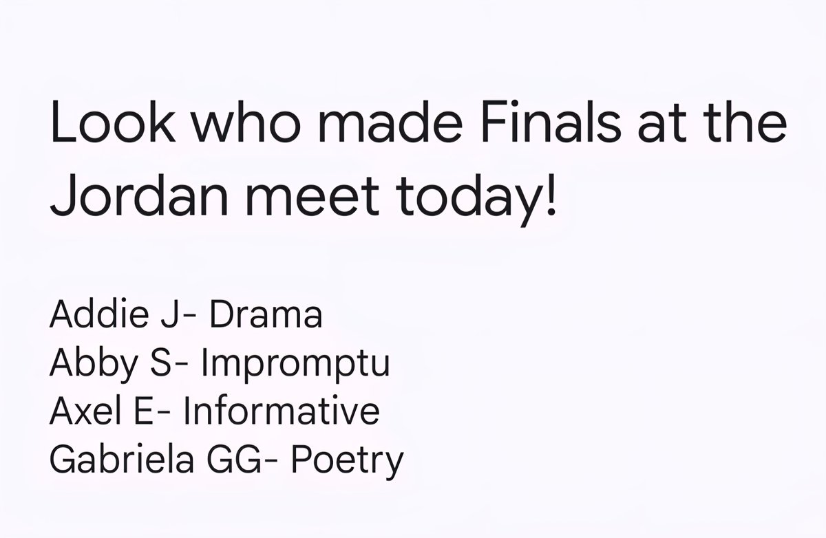 JordanHSpeters's tweet photo. Finals at Jordan today @JordanSchoolsAD https://t.co/TpLbZELQDZ
