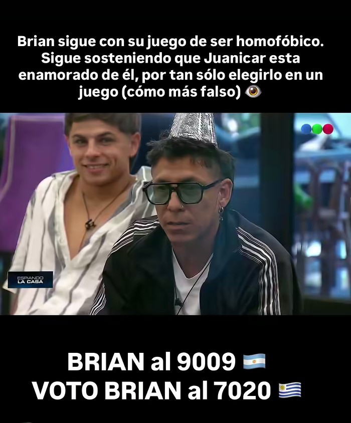 2020Stellamaris's tweet photo. #GranHermanoGeneraciónDorada #Telefe #GranHermano #DGOstream #DGO / BRIAN 9009 #ARGENTINA/ #GeneraciónDorada /BRIAN AL 7020 #URUGUAY. https://t.co/A6bw5hsGXb