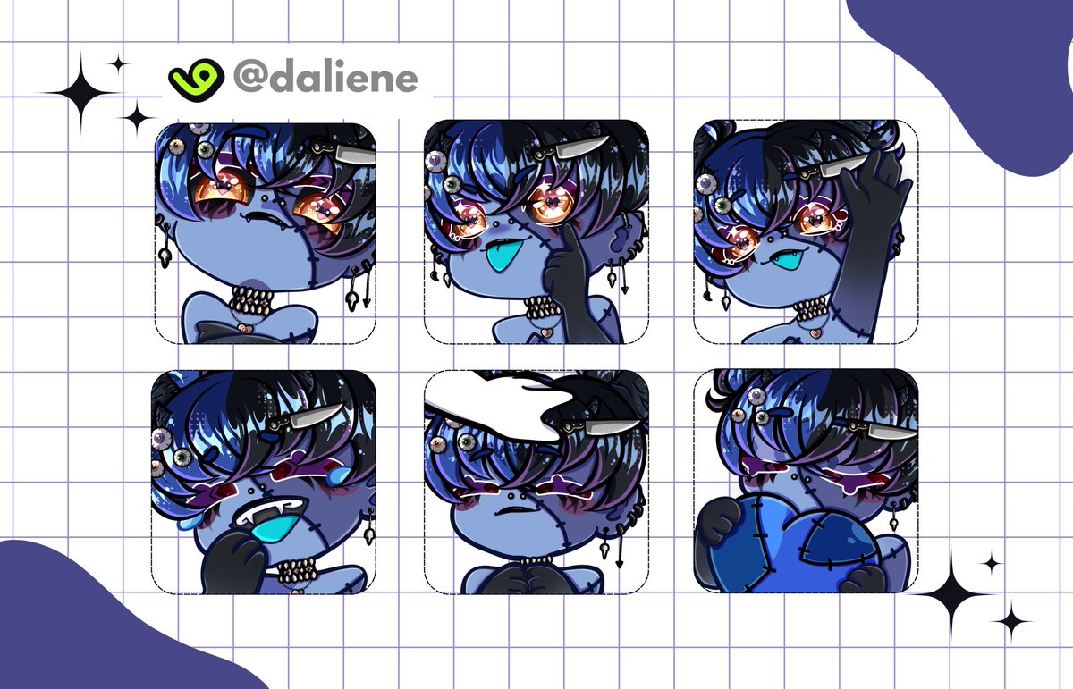 dalii_ene's tweet photo. More emotes for Fi!! (≧▽≦)💙🖤
#emotecomms #emotes #VGen https://t.co/Ubqe58RTzr