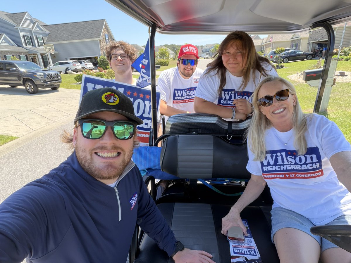 It’s beautiful day for knocking on doors! Team Wilson out in Horry County today