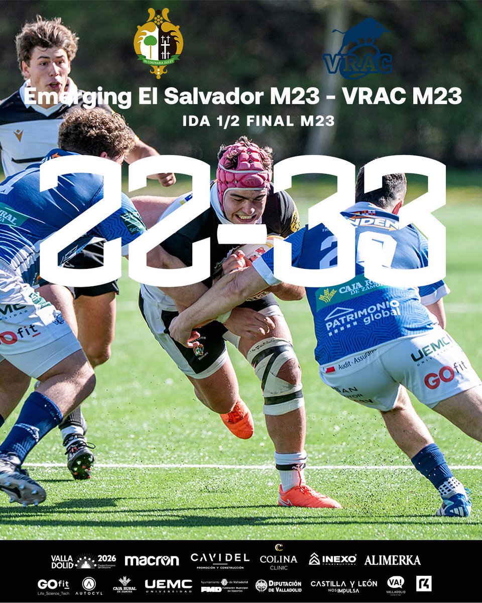 Chami_Rugby's tweet photo. Resultado del partido de nuestro Emerging El Salvador M23 contra VRAC M23 ‼️
#MuchoChami https://t.co/KNYEE6o96a