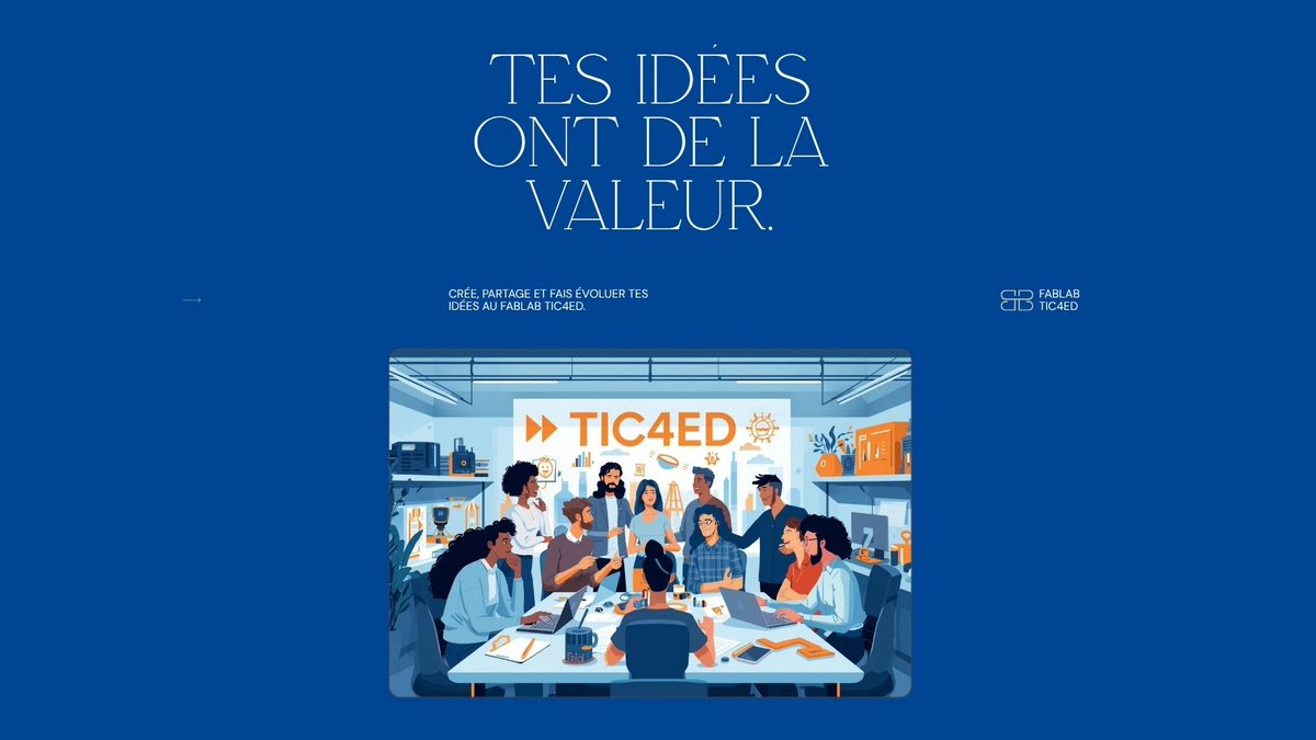 Tic4Ed's tweet image. 🚀 LUNDI MOTIVATION
Apprendre, c’est créer.
#TIC4ED #FabLab #Innovation