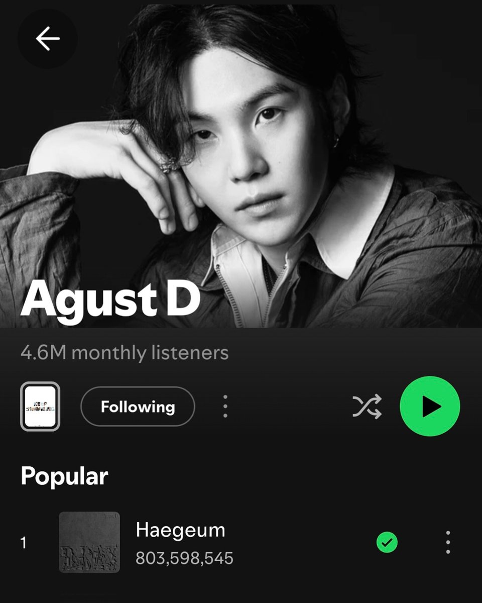 AGUST D CHARTS tweet media