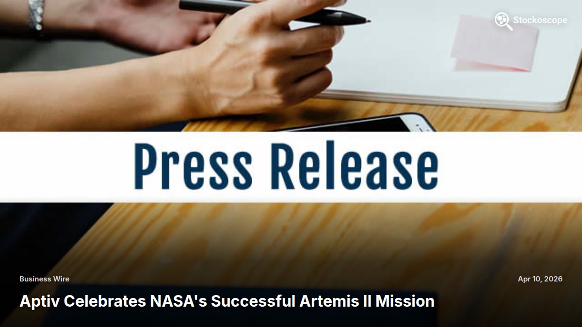 StockoscopeTeam's tweet photo. APTV: Aptiv Celebrates NASA's Successful Artemis II Mission
More $APTV press releases: https://t.co/JQTfGGRikc
News only - not financial advice.
#APTV #AptivPLC #ConsumerCyclica https://t.co/MsaQrJFshm