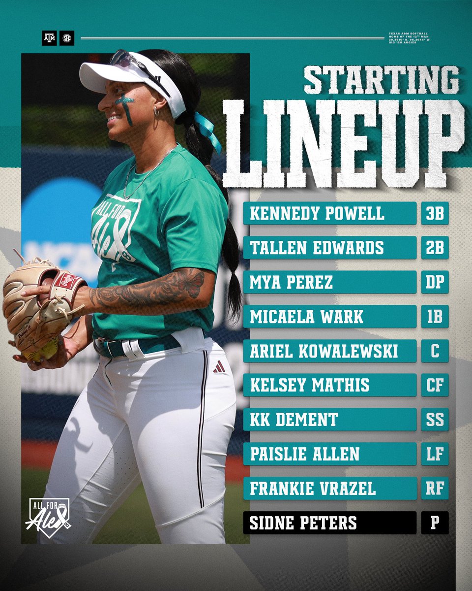 AggieSoftball's tweet image. Starting Saturday off right 👍

#GigEm | #AllforAlex 🦋