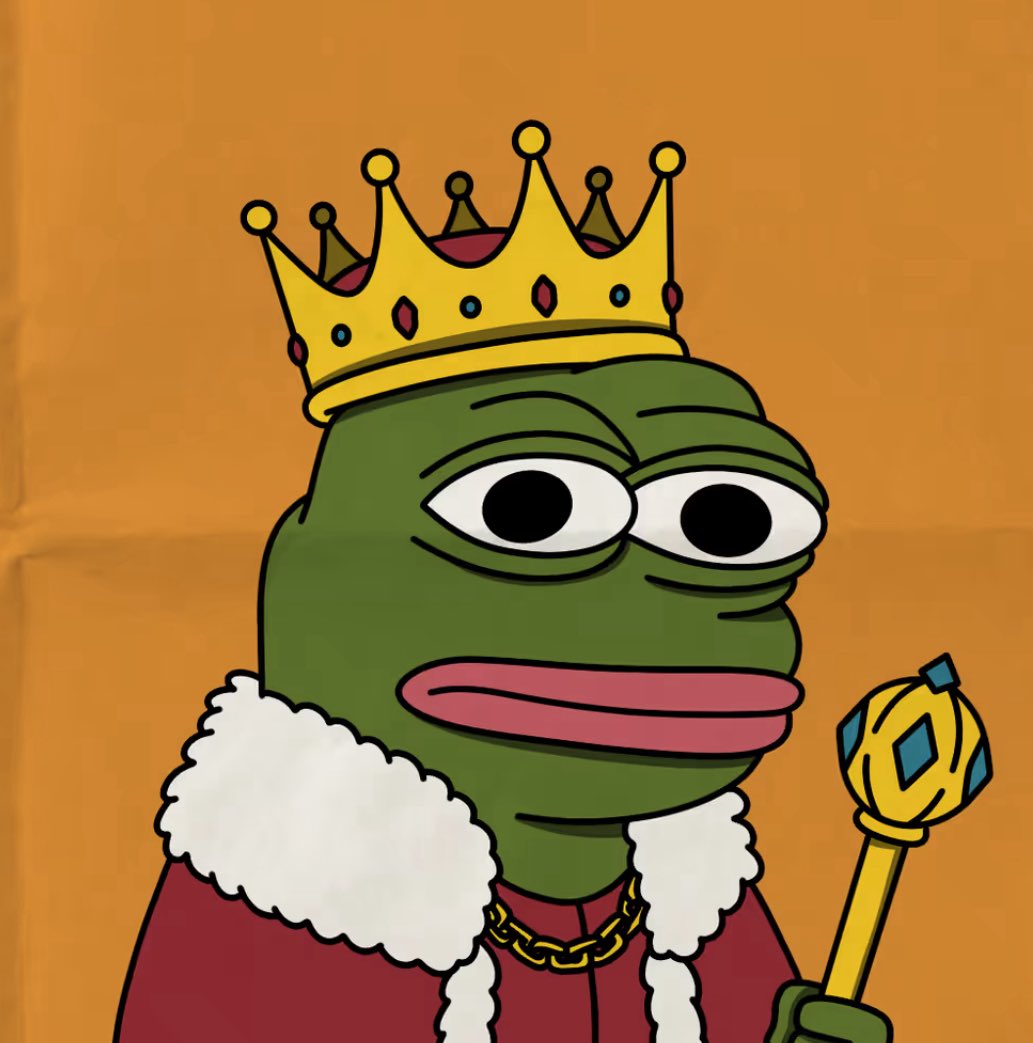 Pepe is the king of memes. Nothing like a dope Pepe collection. <a href="/Dasfruits/">DD</a> got it right with this one 
👑