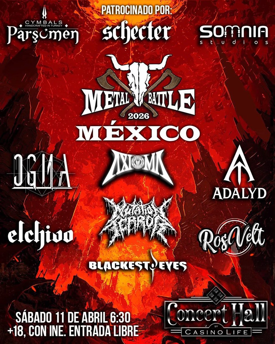 BBeat105's tweet photo. Estos son algunos de los shows de hoy, 11 de abril:
- #WOAMetalBattleMéxico en el Life Casino.
- #FourFetidYears de #RottenBrainProductions en el Zombie Diner
@acdc en el @EstadioGNP
- En #Toluca, #TheUnholy
En cuáles los veremos?
Cuáles faltan?
#StayBlast
#BlastBeat105 https://t.co/43q02eoi9W