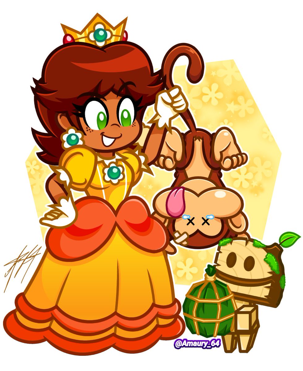 Amari64_'s tweet photo. Thank you very much! Your Highness 👑
#supermariobrosfanart #supermario #SuperMarioGalaxyMovie #PrincessDaisy #Nintendo #Daisy #Mario https://t.co/KQoQ4XqUmx