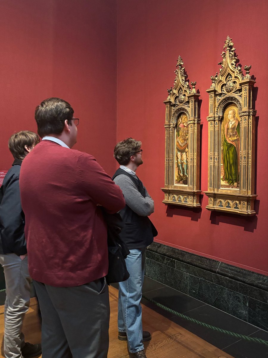 FideliumLondon's tweet photo. Today, members of Fidelium visited the @lampallib exhibition on the Archbishops of Canterbury through time. Afterwards, we continued to the National Gallery to view a selection of religious paintings. Many thanks to all who came! https://t.co/a6BPnrU61g