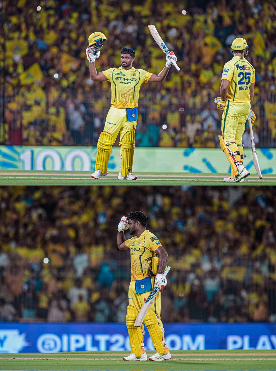 Praja_rathod's tweet photo. Special mention to the man himself, Sanju Samson — pure class! 😍🔥
A stunning century to mark IPL 2026 — 100 runs of absolute dominance! 💯🔥
What an entry into the CSK squad… already making it legendary! 💛

#CSKvDC https://t.co/GVg9UX9oKk