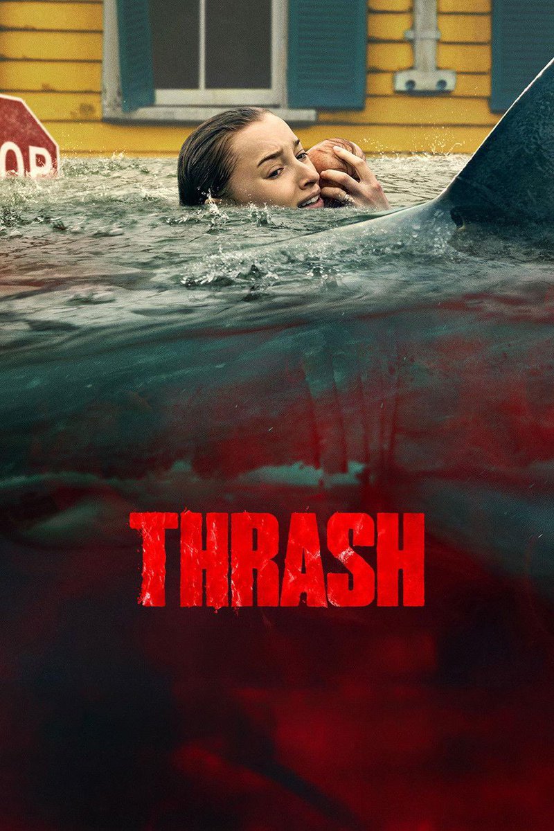 DennisAlexis84's tweet image. Watching "Thrash" (2026). Disaster horror movie starring Phoebe Dynevor, Whitney Peak and Djimon Hounsou. It's "Crawl" but with sharks. 🦈

#ThrashMovie #ThrashNetflix #PhoebeDynevor #WhitneyPeak #DjimonHounsou #horror