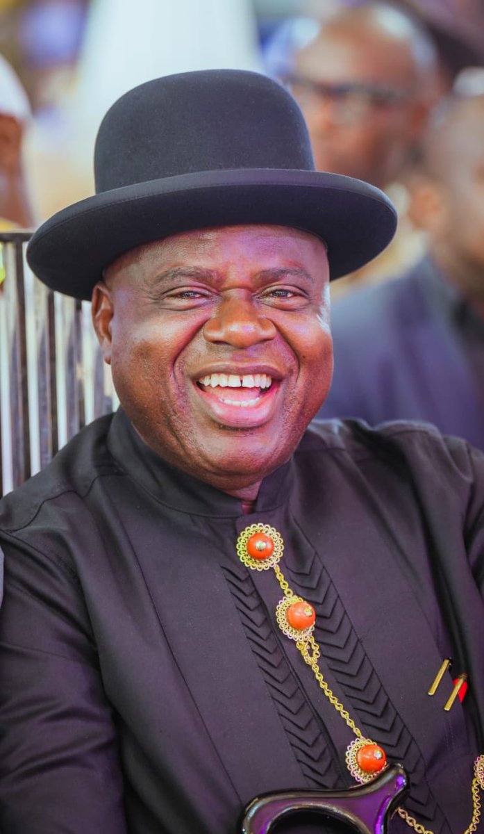 govdouyediri's tweet photo. Today, I joined family, friends, and well-wishers in Warri for the solemnisation of the holy matrimony between Miss Olayemi Pinnick and Mr. Oduwa Ashley Bazuaye at the First Baptist Church.

Olayemi is the daughter of my dear brother and former President of the Nigeria Football Federation, Amaju Melvin Pinnick. It was indeed a moment of joy and fulfilment to witness this beautiful union of love.

The occasion brought together distinguished leaders and personalities, including my brother-governors, the Governor of Delta State, Sheriff Oborevwori, the Governor of Oyo State, Seyi Makinde, National Chairman of the All Progressives Congress, Prof. Nentawe Yilwatda, former Governor of Abia State, Okezie Ikpeazu, former Deputy Governor of Edo State, Philip Shaibu, and current NFF President, Ibrahim Gusau, among other eminent Nigerians.

As Chairman of the reception, I reminded the couple that marriage is a lifelong institution, and one that no one ever graduates from. Every union is unique, and the true guide is the voice of love between both partners.

Once again, I congratulate the couple and pray that their home will be filled with peace, understanding, and enduring love. May their union be blessed and fruitful.