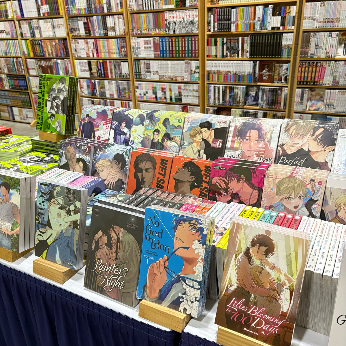 The LGBTQ+ 🏳️‍🌈 manga section was soooo prettyyyy