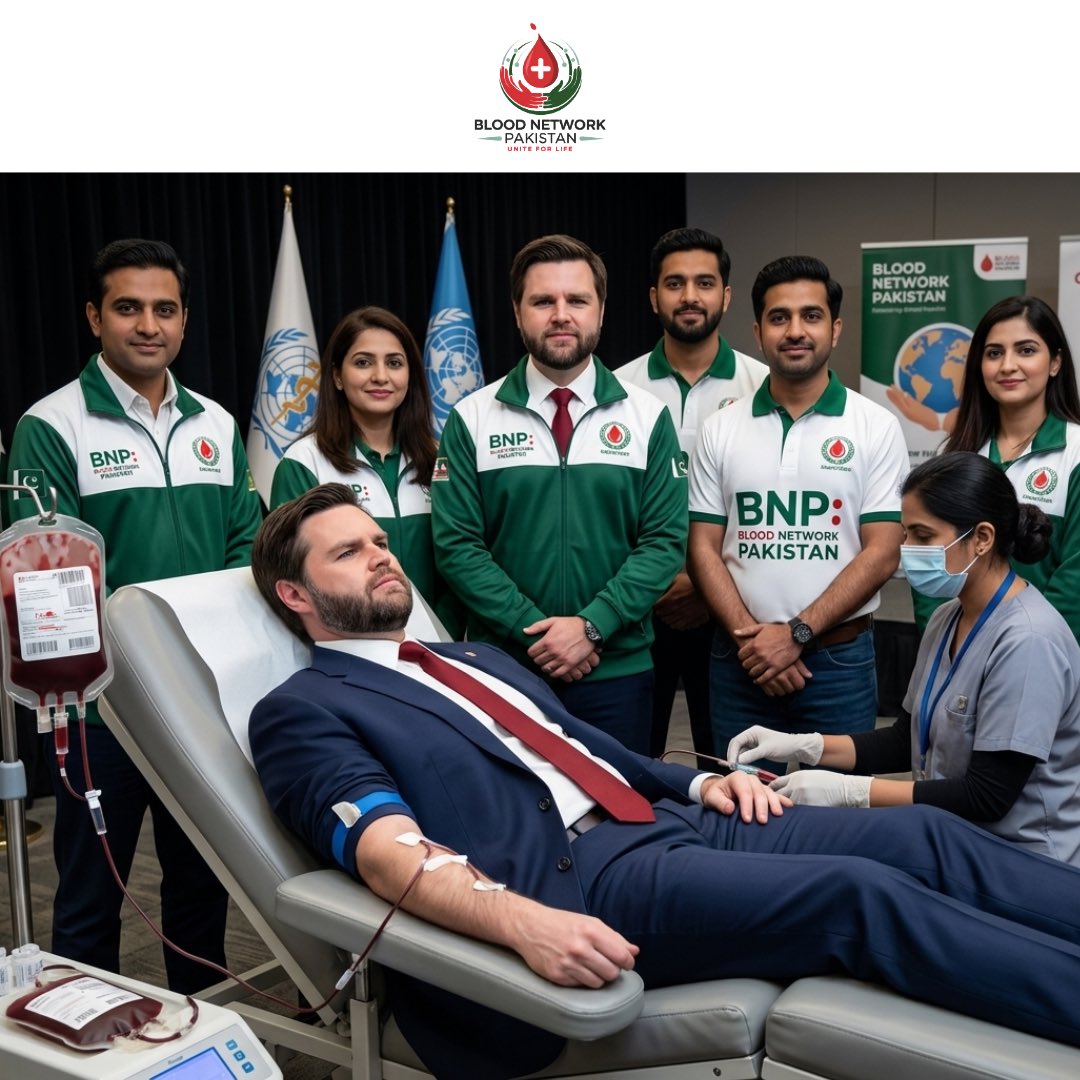 SeeBu__'s tweet photo. Other Teams: Searching blood donors on calls 📞
BNP Federal Team: ‘Direct import kar lo boss’ 😎🩸JD…

#Blood_Network_Pakistan
 #IslamabadTalks
#JDVance 
#meme https://t.co/iE8bKPvDeb