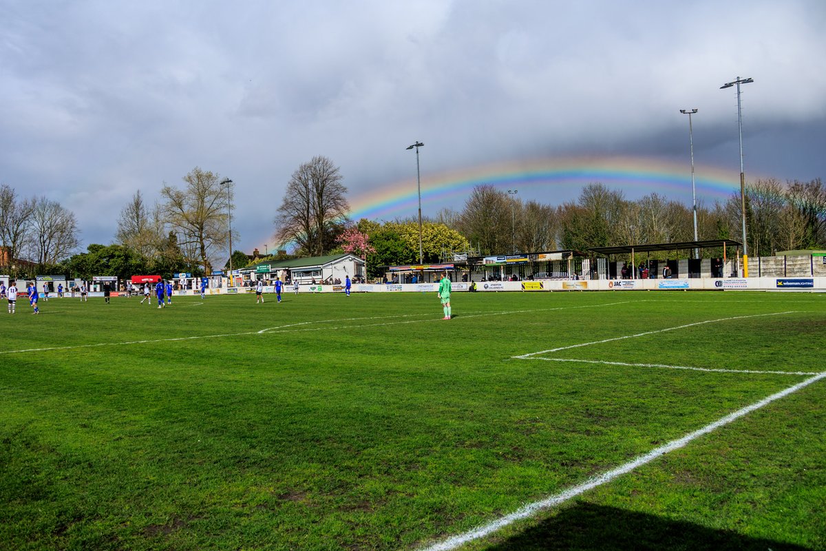 Fabphotographic's tweet photo. @ACFC1916 2-@ChasetownFC1954 1
Goals from Chinedu Uche and Ben Rydel secured the 3 points after coming from behind in blustery conditions which brought out a rainbow over our humble abode 🌈 https://t.co/f5rbBNmngR