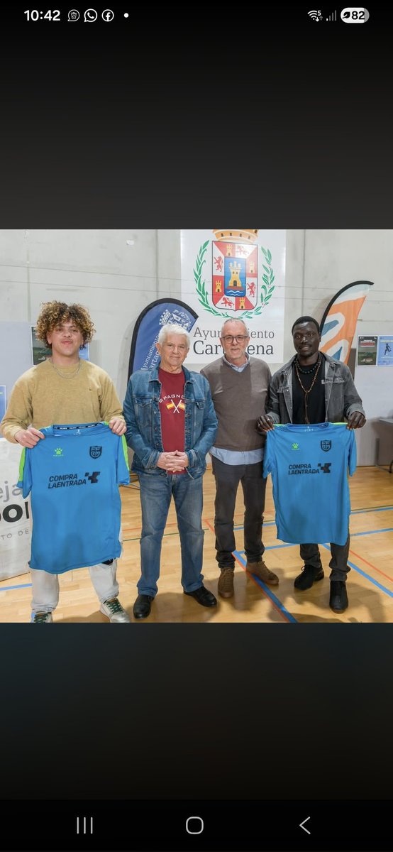 En la presentación del "I Campeonato Inclusivo", donde participa nuestra HOSPITALIDAD DE SANTA TERESA DE CARTAGENA ".