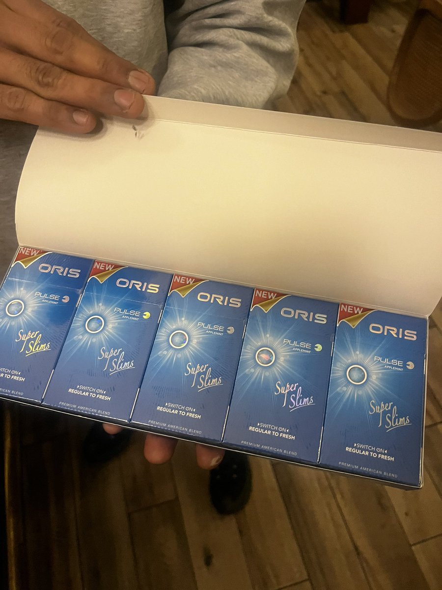 The Chinese cigarettes my coworker brought me from Pakistan for being pure of heart