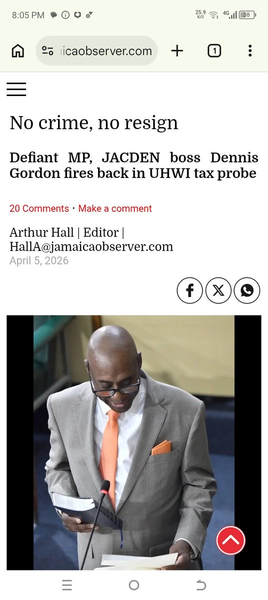 Serial breaches and ethical failing establish a pattern that should make and in other places would definitely make Mr. Gordon be excluded from a position as a law maker...but the ethical bar is low for JA's Parliament and a culture of entitlement and impunity is deep