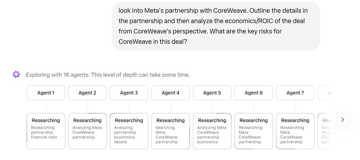 borrowed_ideas's tweet image. Not usually a Meta AI user, but wanted to give them a shot after the latest model release (it's free anyway).

So I installed the app on my desktop, and noticed "contemplating" mode (didn't see that on the mobile app btw). When I asked a question, 16 agents simultaneously started