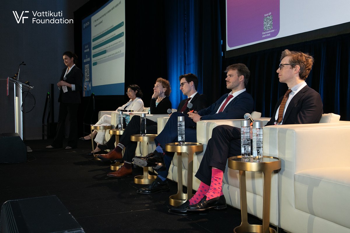 VattikutiRobotx's tweet photo. A truly enlightening panel on “Democratizing Surgery and Remote Surgical Assistance”, moderated by Niki Rashidian.

With Sherry M. Wren, Nicholas Raison, Pietro Pasquini, Wouter Bogert, Rooma Sinha, and Niki Rashidian, the session brought together powerful global perspectives and real-world insights.

What made it stand out—live audience polls, interactive questions, and a dynamic exchange that kept the conversation evolving in real time. Insightful, engaging, and full of practical takeaways on expanding access and shaping the future of surgical care.

#VIMS2026 #InnovationInMedicine #MedicalInnovation #KSAwards #VattikutiFoundation

@sherrywren @NicholasRaison @drroomasinha @Niki_Rashidian @MBhandariUrol @alexmottrie @orsiacademy