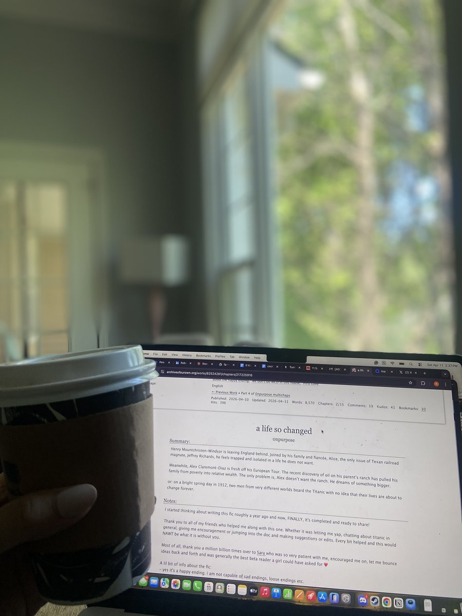 anyroomsrio's tweet image. weekend read pt1
“a life so changed” (firstprince titanic au) by 0npurpose

🔗 archiveofourown.org/works/82524281/