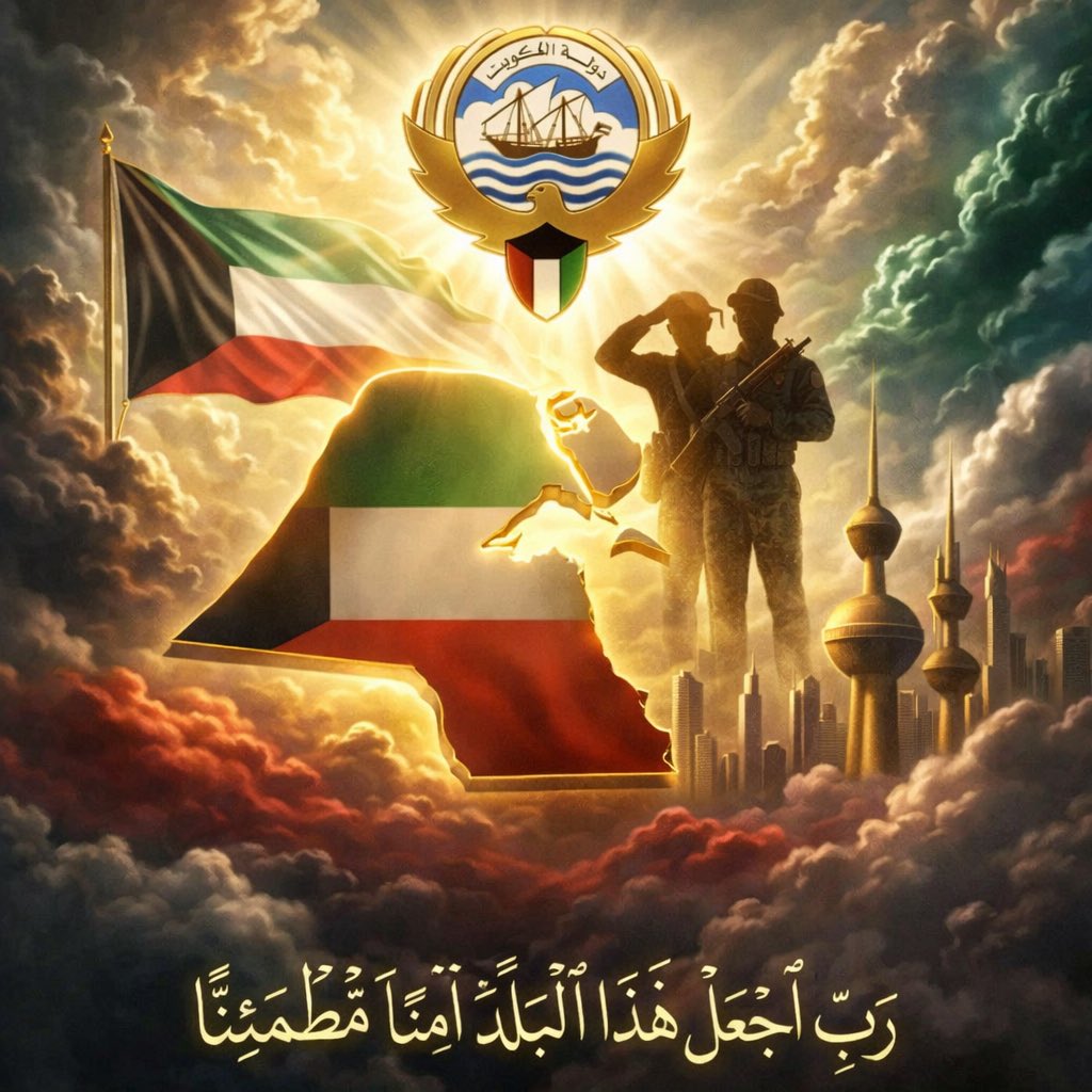 حسبي الله ونعم الوكيل
بكل من تسول له نفسه بأذية الكويت