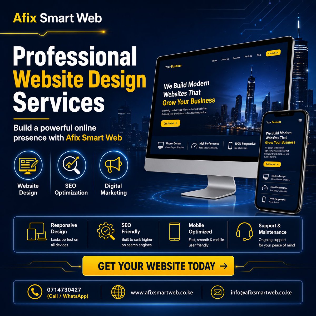 afixsmartweb's tweet photo. 🔥 Turn Your Ideas Into a Powerful Website That Sells!

Your business deserves more than just a website — it deserves a high-performing digital presence that attracts, engages, and converts. https://t.co/zzn0F3bGh5