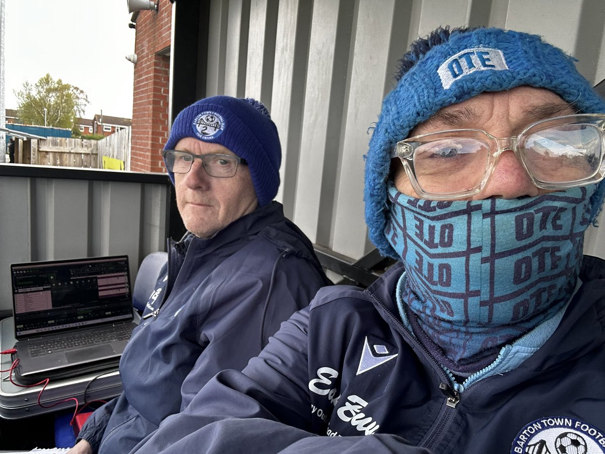 AaronCharles's tweet photo. Cold one today on our last commentary for  Barton Town, another close scrappy game, Beverley got the win, all the best next week.
Massive thank you to all the players and management for a great season 
Roll on next season https://t.co/M6UgC7nLjY