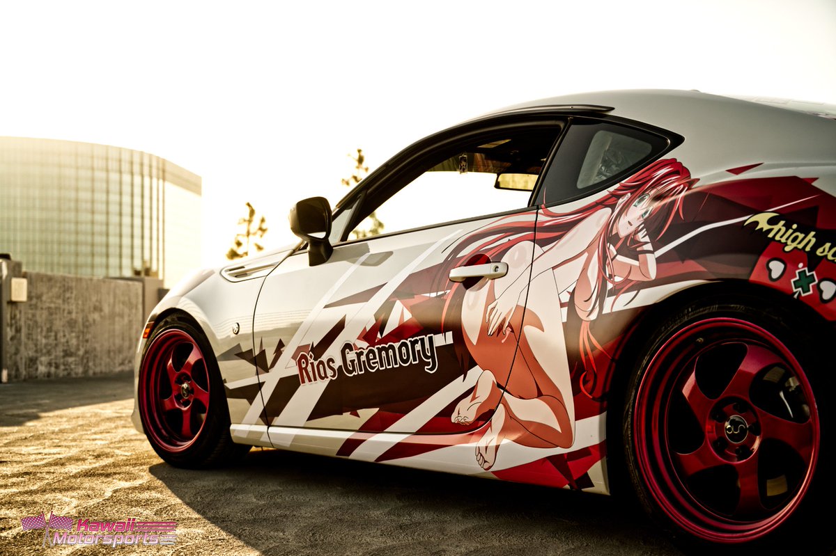KMS_Designs's tweet photo. That one hentai itasha I did a white back. 
Hood &amp; Sides Pkg for a bare ass and tits Rias Gremory.

Customer spent a lot of time in Cali and lived in Vegas and never had any problems. A Lt in CHP as well as an LAPD officer both gave it thier approval and is NOT illegal to have. https://t.co/Srdg1uh6XE