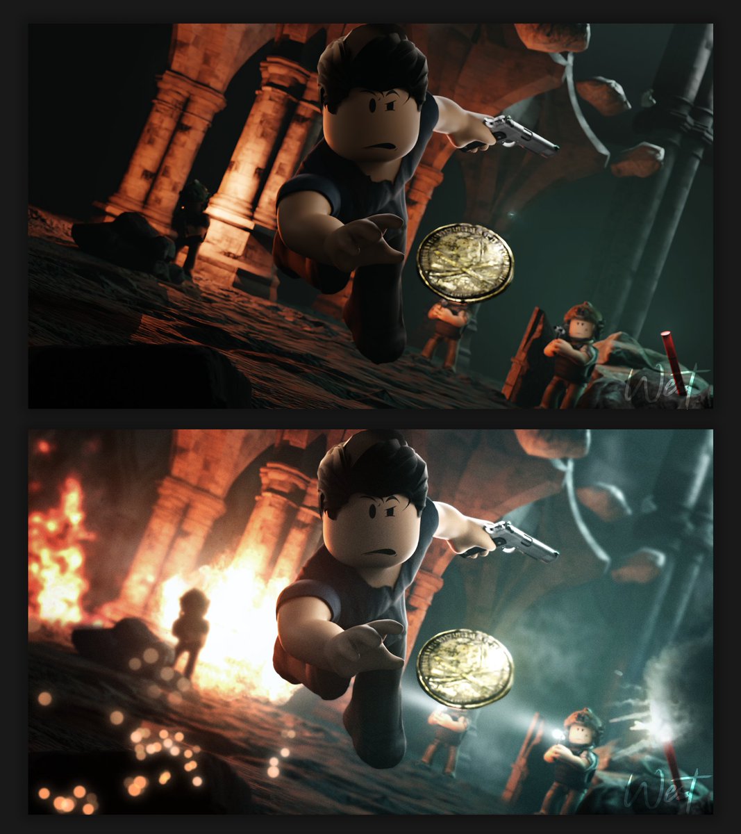 west_gfx's tweet photo. Uncharted GFX: Before &amp; After🎨

Made by west.p078 https://t.co/0MauAKIcl4