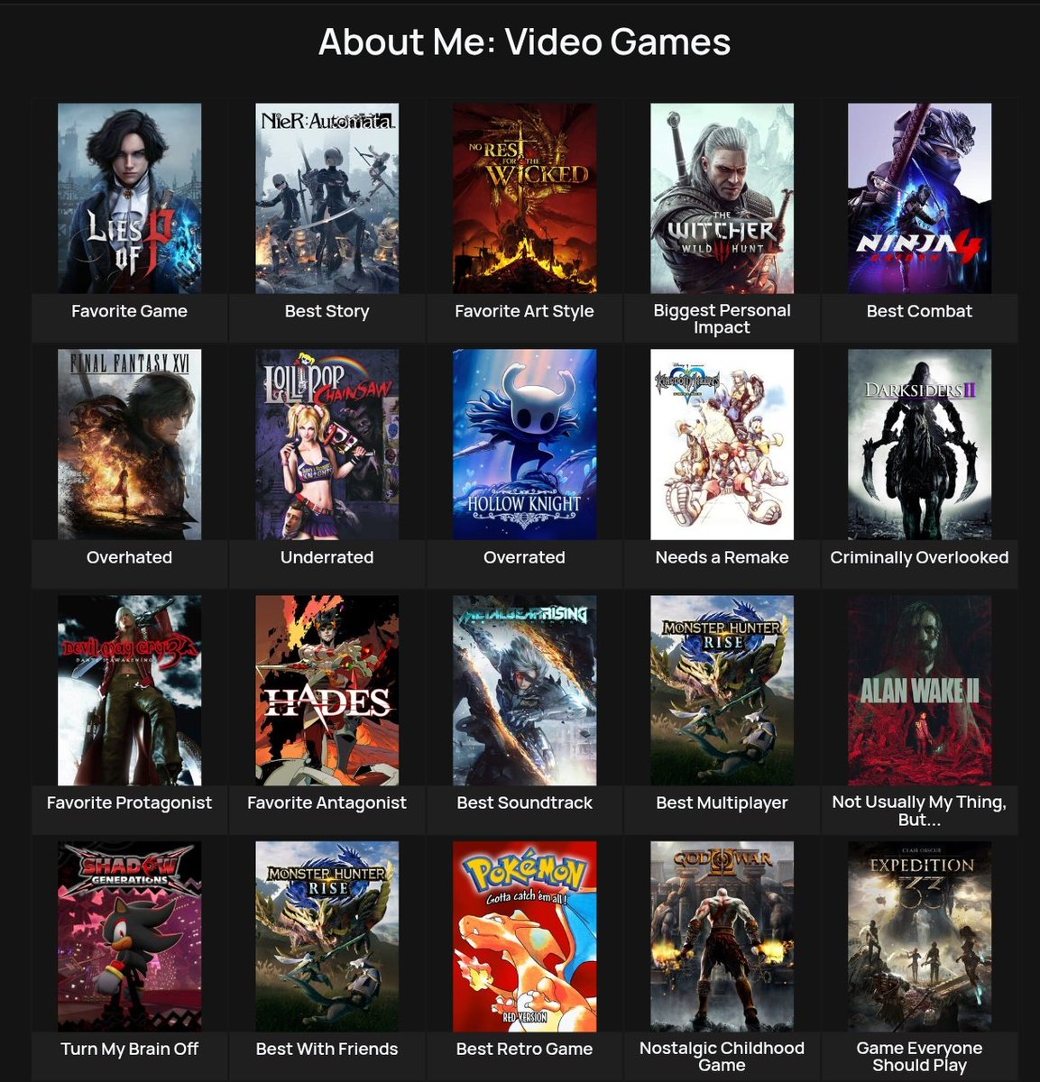 tentei não repetir franquia