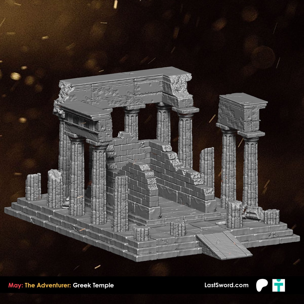 LastSwordMinis's tweet image. (WIP) April Patreon: The Adventurer: Greek Temple
An ancient Greek temple, shattered by war, still rises defiantly against time and ruin.
goo.su/fzj1x
-
#classicalgreek #hoplite #SAGA #hailcaesarwarlordgames #swordpoint #3dprint #lastswordminiatures #warriorsofathena