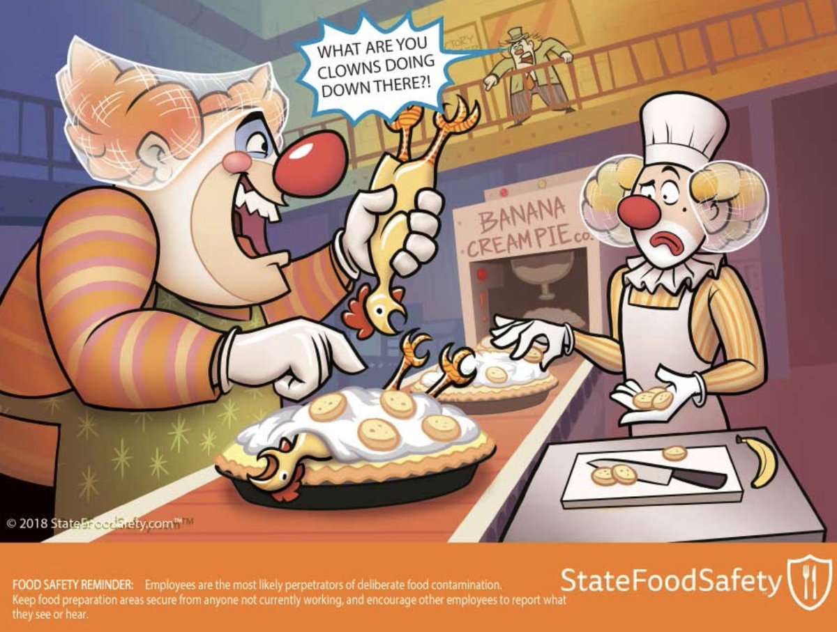 Food contamination is no laughing matter!
