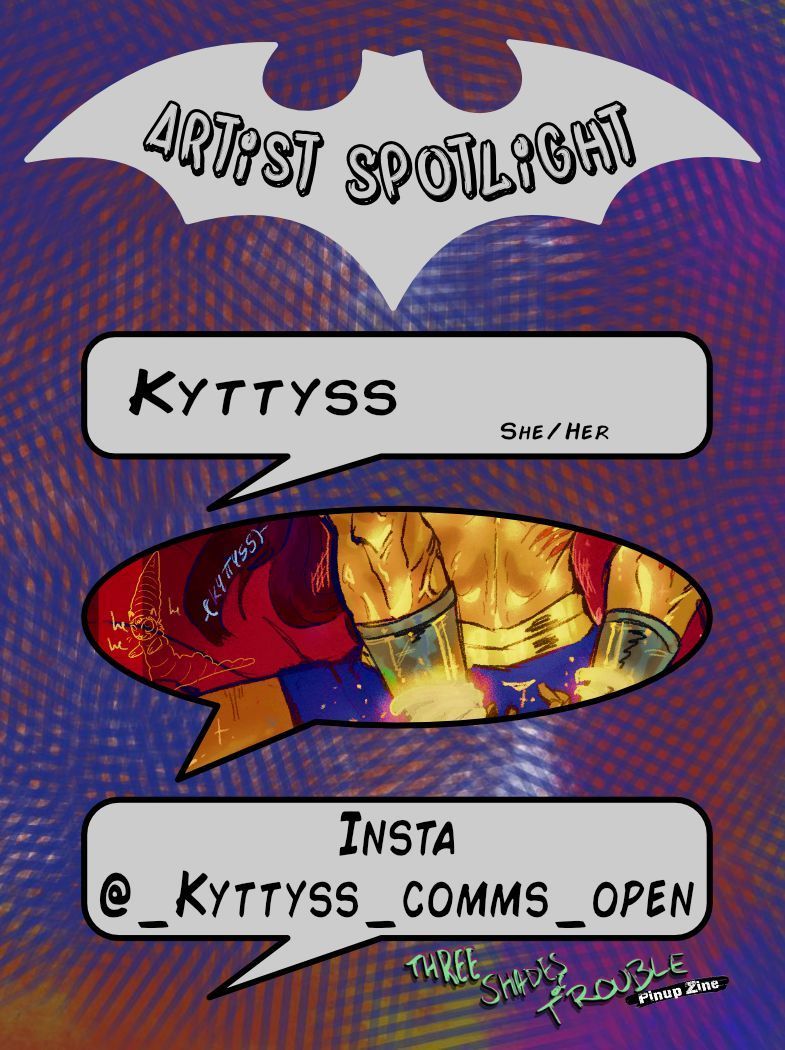 batboypinupzine's tweet image. 🦇 Contributor Spotlight! 🦇 

Kyttyss is a Wonder Woman and Tim Drake fan and is well-versed in monochrome art! 🤍 

#batfam #jasontodd #redhood #dickgrayson #nightwing #timdrake #redrobin #dcurobin #dcu #stephaniebrown #barbaragordon #dukethomas #dcubatgirl