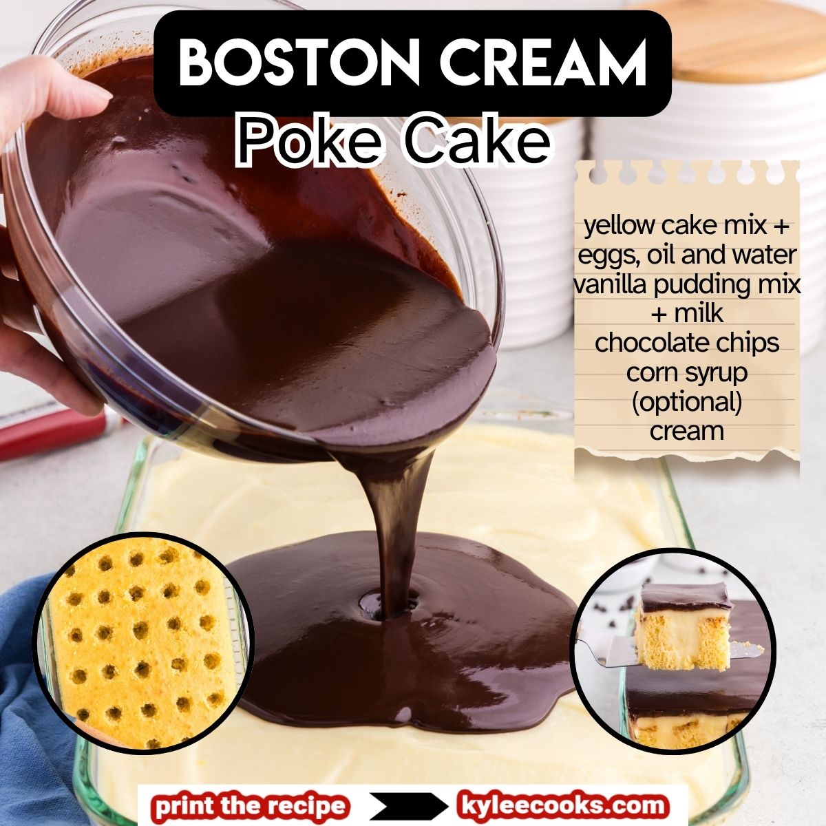 kyleecooks's tweet image. Big cake energy. Soft cake, creamy pudding, glossy ganache. The fridge does the hard work and you get the credit. #kyleecooks #bostoncreampokecake #cakemixwin kyleecooks.com/boston-cream-p…