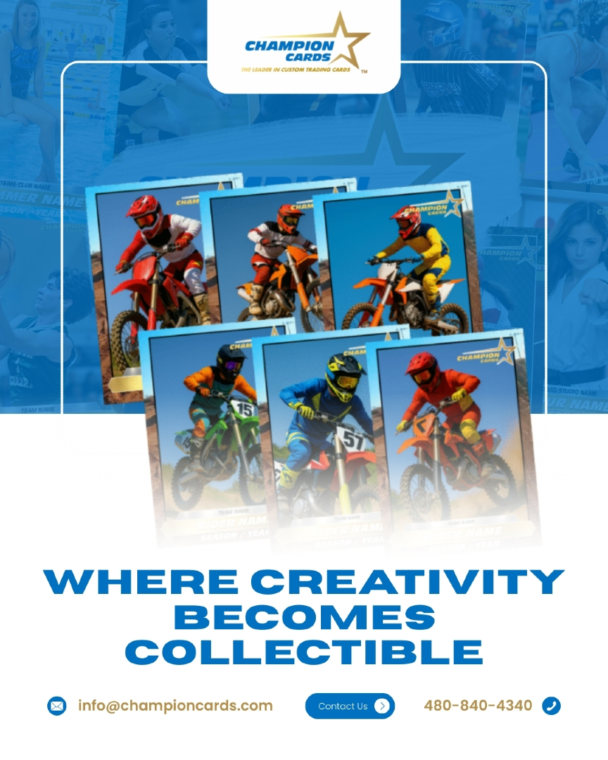 championcardsUS's tweet photo. Design it. Print it. Collect it. Turn creativity into keepsakes worth keeping. Start designing today. #ChampionCards #CustomDesign #SportsBranding #PremiumPrint #SeasonHighlights https://t.co/6l6XkNahjg