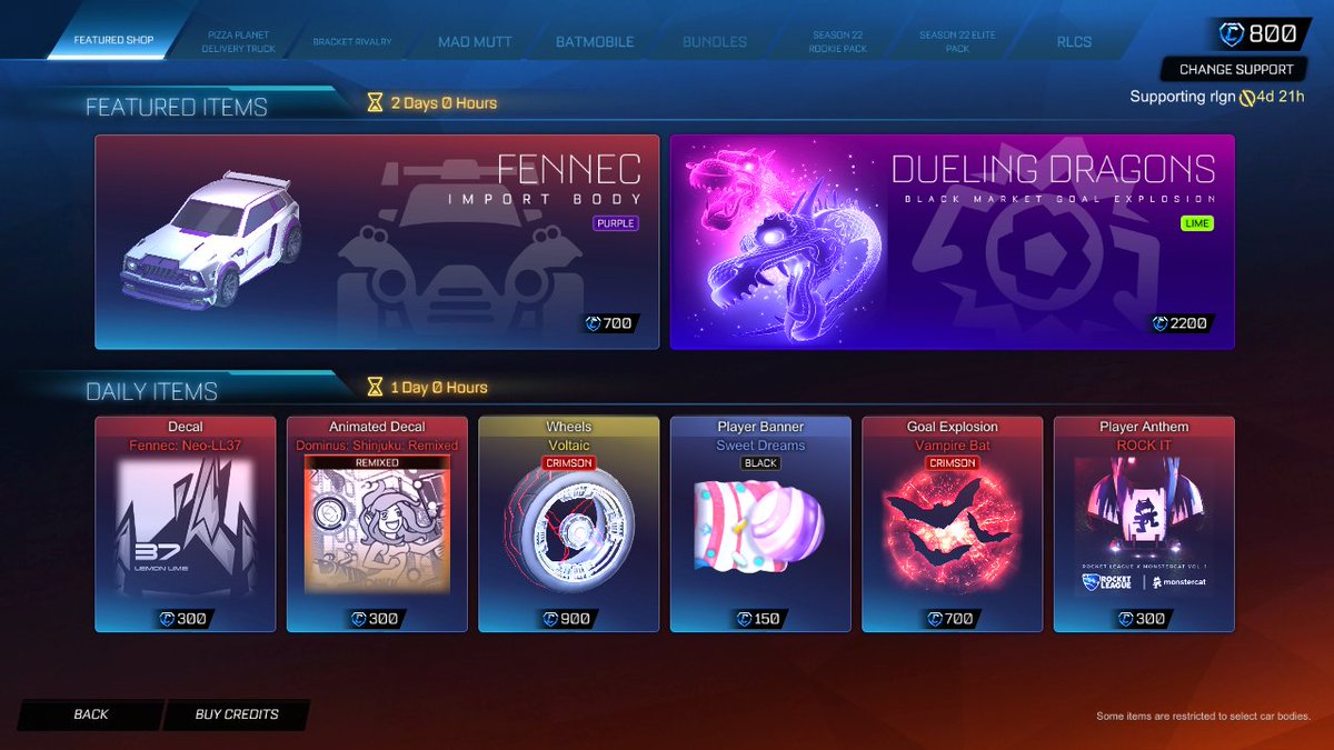 RLGameNews's tweet image. Rocket League Item Shop, April 11th.    

Use code "RLGN" in the item shop to support me, much appreciated!   #EpicPartner #RocketLeague