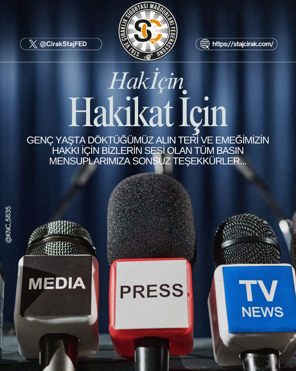 STAJ VE ÇIRAKLIK SİGORTASI MAĞDURLARI FEDERASYONU tweet media