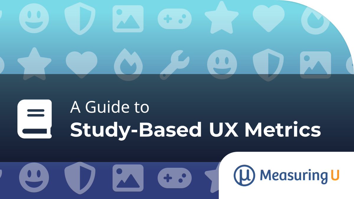 MeasuringU's tweet image. Study-level #metrics are especially appropriate when the #UXresearch goal is focused on more global attitudes and intentions. measuringu.com/guide-to-study…