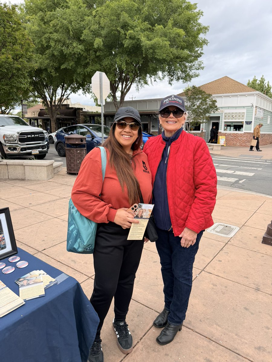 Just another day in Piccinini Country—connecting with the community at the farmers market.