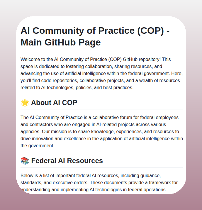tom_doerr's tweet image. Federal government AI resource hub

github.com/GSA/The-AI-Com…