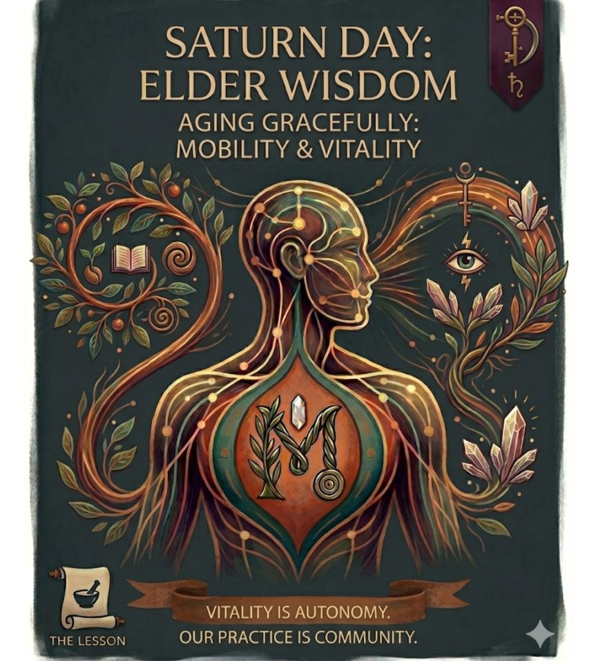 Saturday: Saturn Day (The Elders &amp; Wisdom)

Saturday: Saturn Day (The Elders &amp; Wisdom)

​Theme: Aging Gracefully (Mobility &amp; Independence)

M Center Style: Expert-Mentor, Healer, Boho-Earthy Professional.

​The Caption (Optimized for IG, FB, TikTok, &amp; X):

​Your Daily