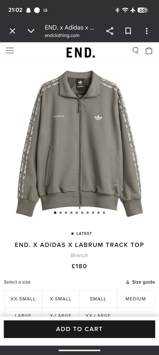 Gallzer8's tweet photo. Why is @endclothing charging an extra £30 for the same track jacket 🤔💀💰 @LabrumLondon #RipOff #Scammers #Adidas #End #Labrum https://t.co/LmqiGlPu6D