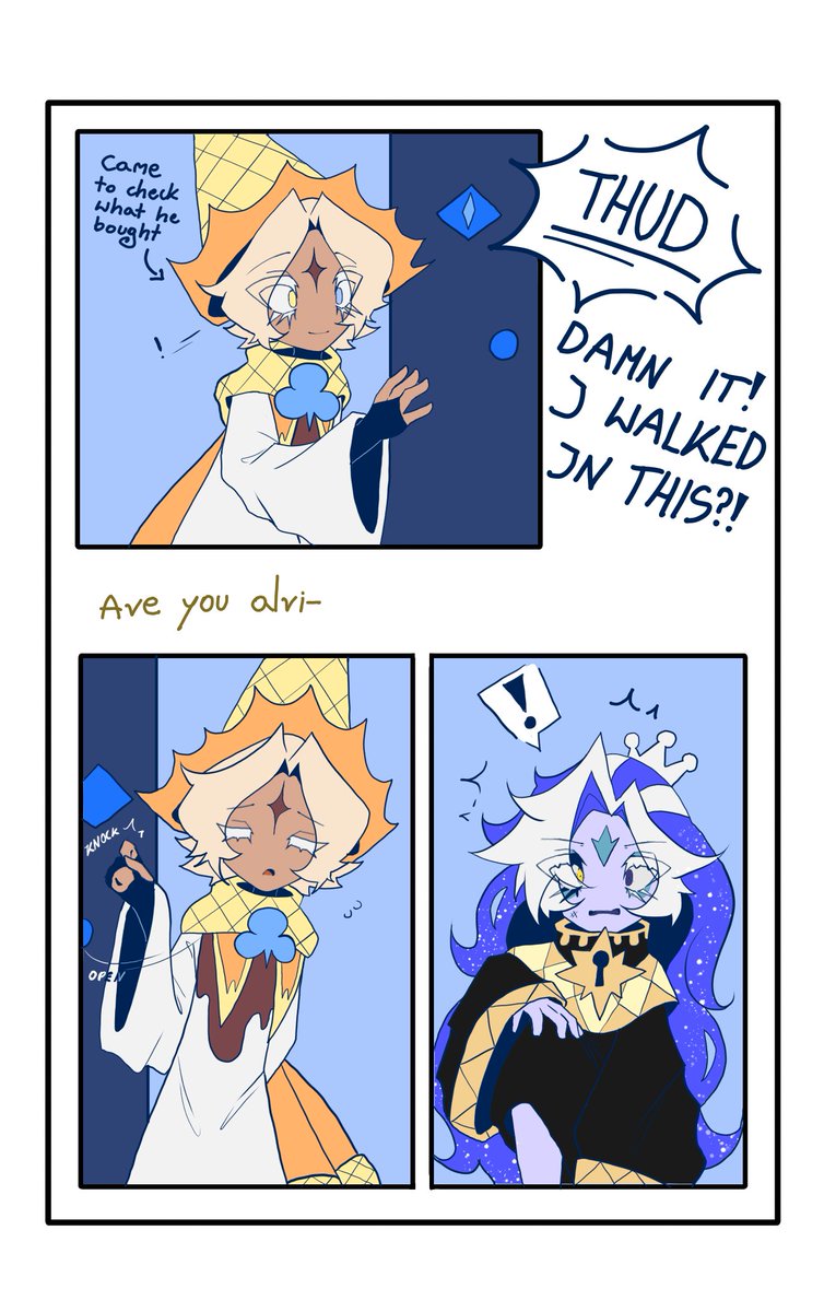 LuckyTheBun's tweet image. (very late) April Fools 
I MADE MY FIRST COMIC YEYY 

(4/5)
#PureVanillaCookie #ShadowMilkCookie #crk