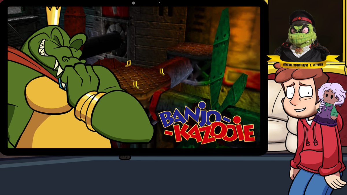 SlickFrame's tweet photo. 🐻Sunday at 12 PM PDT, King K Rool and the krew hop back into #BanjoKazooie to tackle Rusty Bucket Bay and Click Clock Wood!🐊
https://t.co/EFOOGWrHbs
#DonkeyKong #NintendoSwitch2 #KingKRool #KRool #Nintendo64 #N64 #Nintendo https://t.co/H6zEaLnNcq